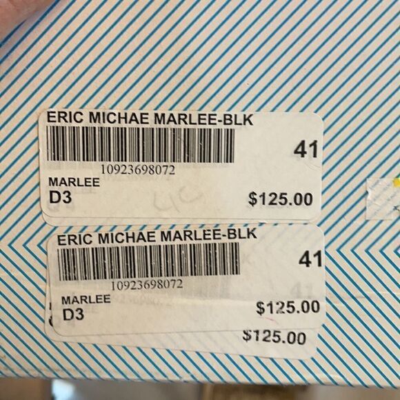 ERIC MICHAEL BLACK SUEDE MESH STUDDED MULES. NEW - Picture 9 of 10